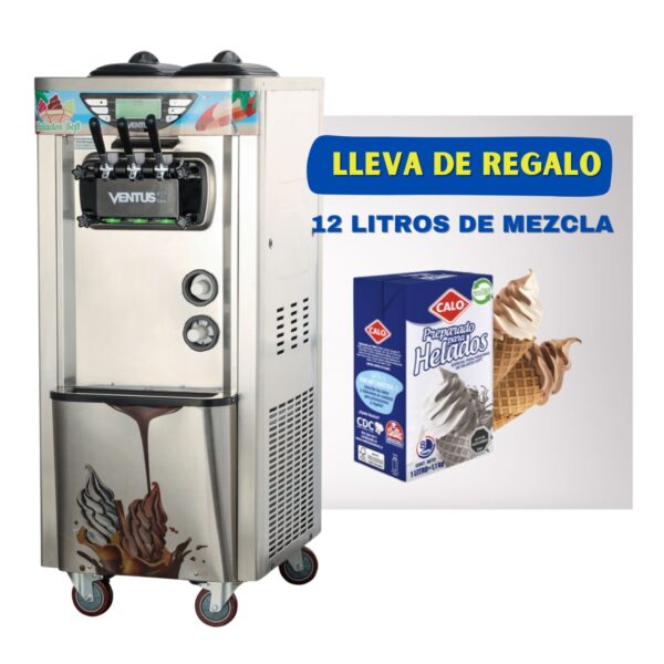 Maquina de helado soft pedestal 30 litros Ventus