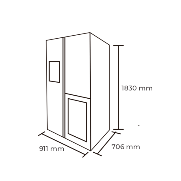 Refrigerador Side By Side / Cava 514 Lts. GRIS - Imagen 4