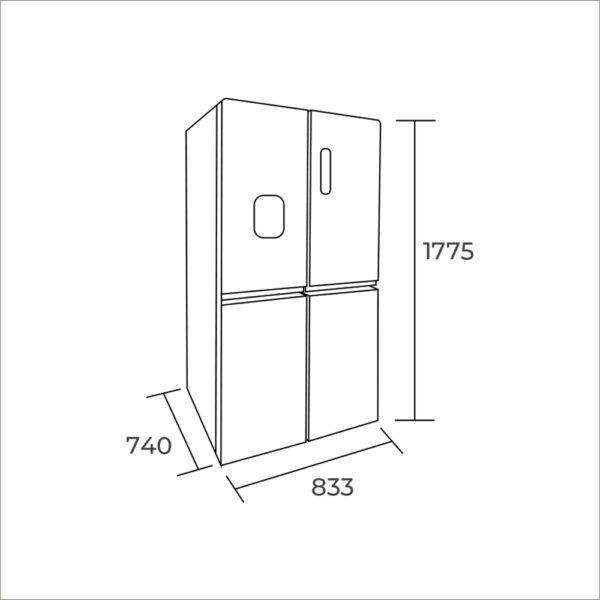 Refrigerador Side By Side, 467 LITROS - Imagen 3