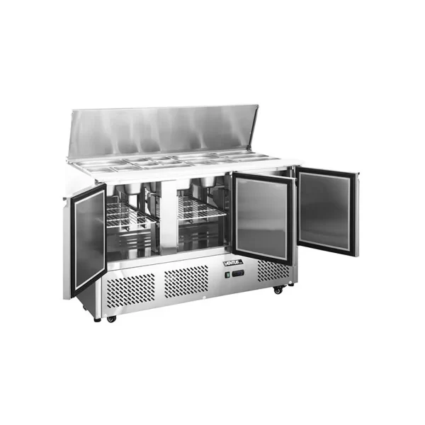 Mesón Saladette 3 Ptas Acero Inox. Vmrsl-385 Benefit Ventus - Imagen 5