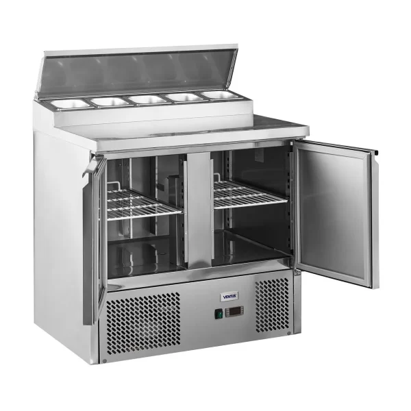 Mesón Saladette 2 Ptas Cubierta Acero Inox Vmrsl-370 Benefit Ventus - Imagen 3