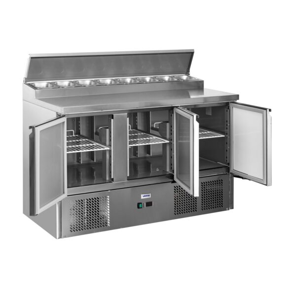 Meson Saladette 3 Ptas Cub.Acero Inox. Vmrsl-375 Benefit Ventus - Imagen 3