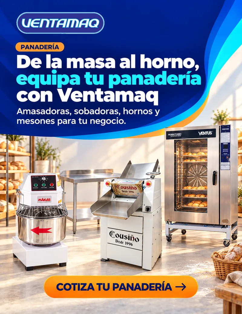 De la masa al horno, equipa tu panadería con Ventamaq